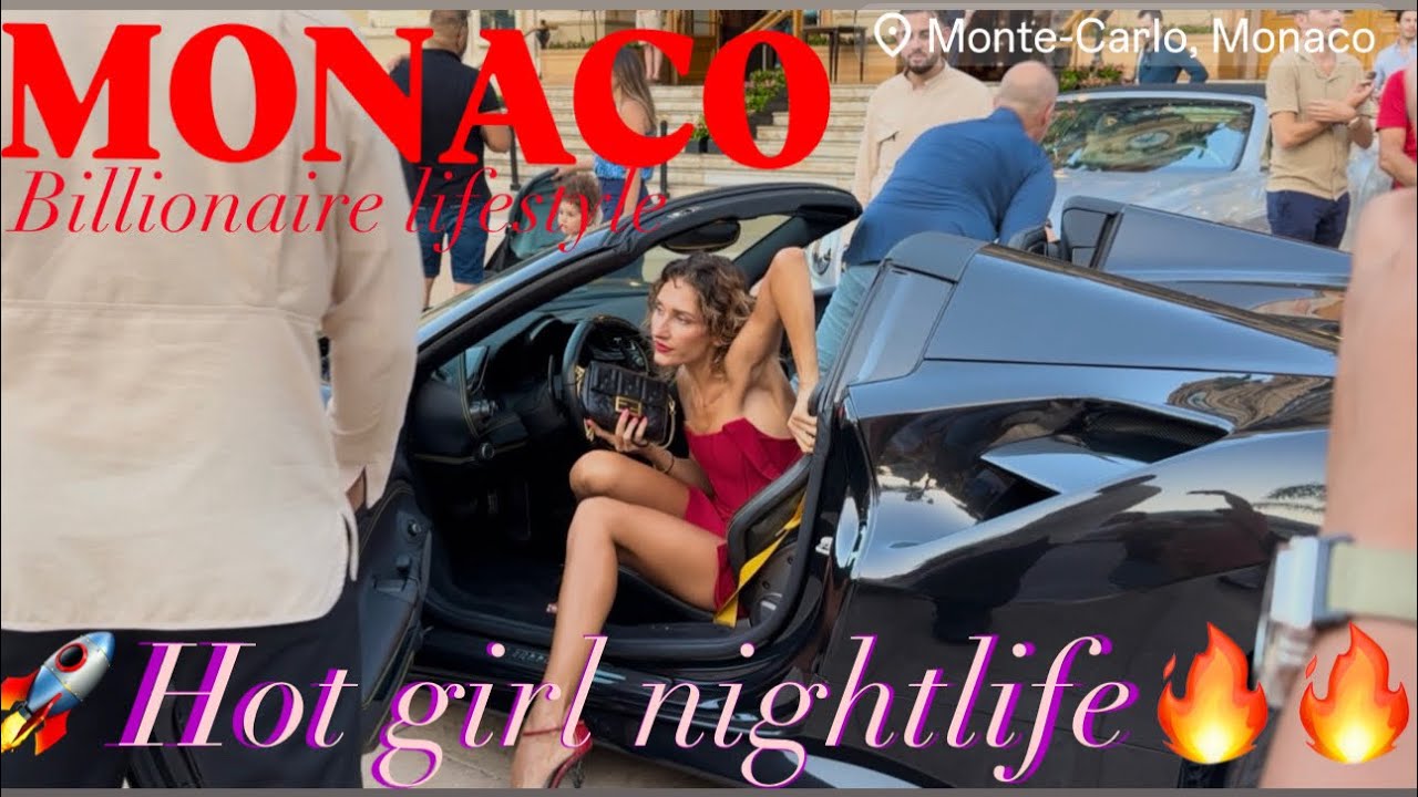 MONACO LUXURIOUS LADY LIFESTYLE 🔥COMPILATION LADY NIGHTLIFE 👠 #monaco #billionaires #supercars 