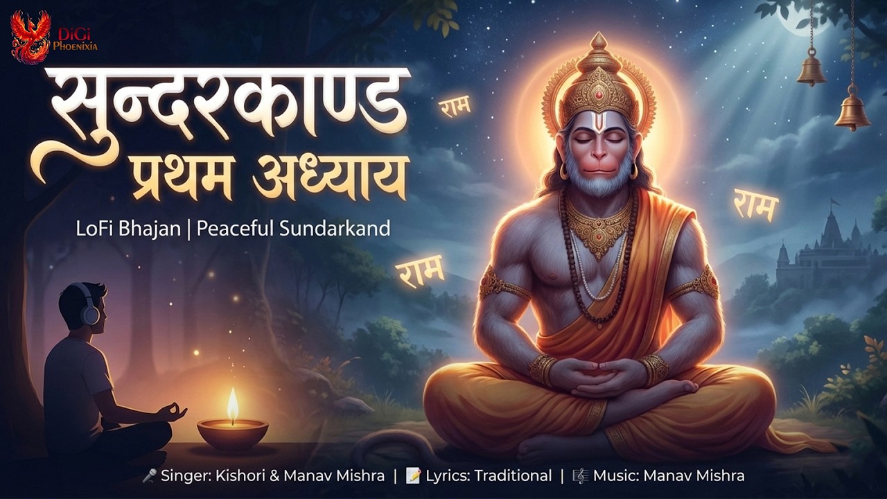 सुन्दरकाण्ड प्रथम अध्याय (LoFi) 🙏 | Peaceful Hanuman Bhajan | Kishori & Manav Mishra | Ramayan Katha