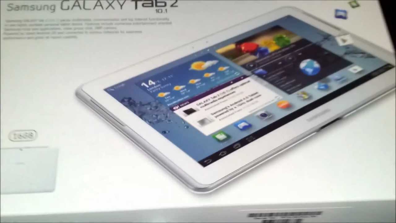 Samsung Galaxy Tab 2 10.1 unboxing (White)