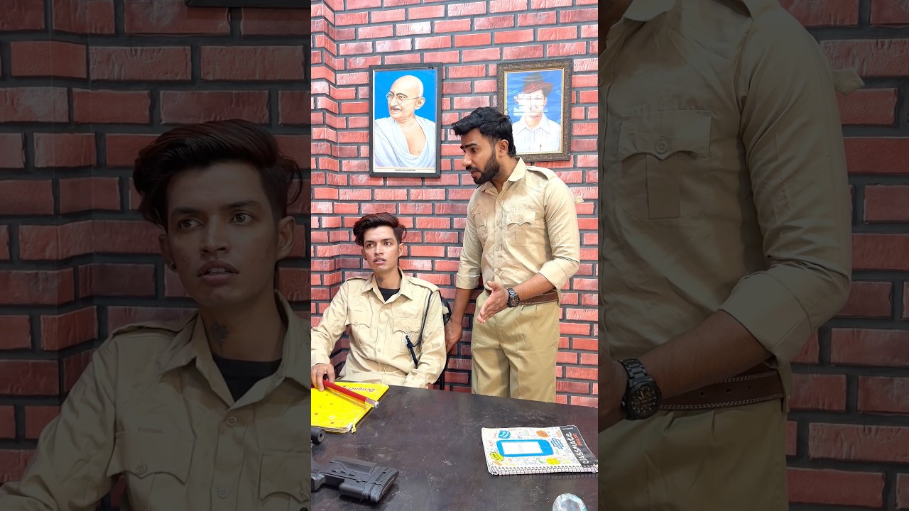 Police or bhediya 😰|| Akshay Nagwadiya || #akshaynagwadiya #shorts #police #action