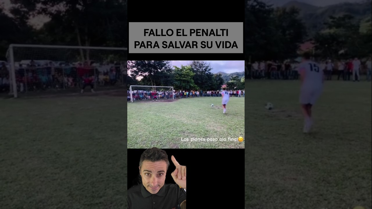 Fall&oacute; el penalti para salvar su vida.#supervivencia #sabiasque #curiosidades