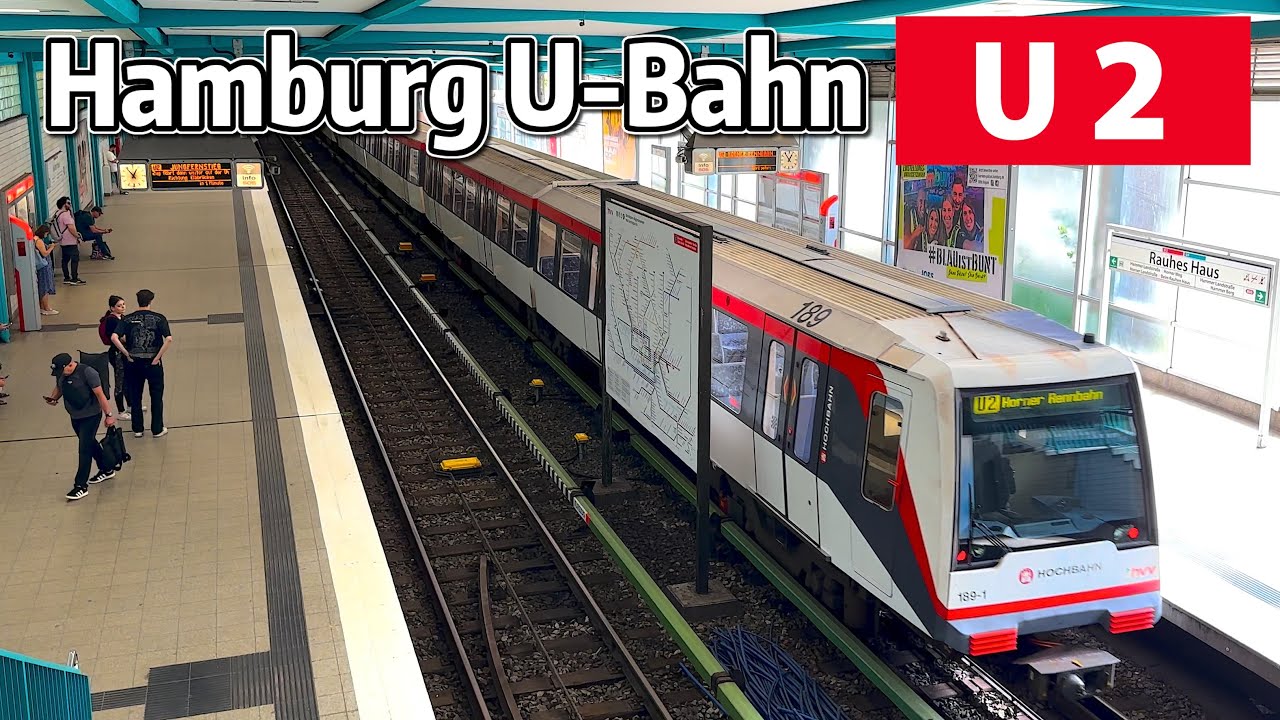 ⁴ᴷ⁶⁰ Exploring Hamburg U-Bahn Line U2