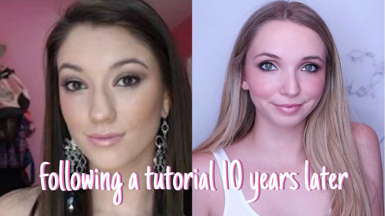 I FOLLOWED A MAKEUP TUTORIAL FROM 2010 IN 2020| following a tutorial ~one decade~ later