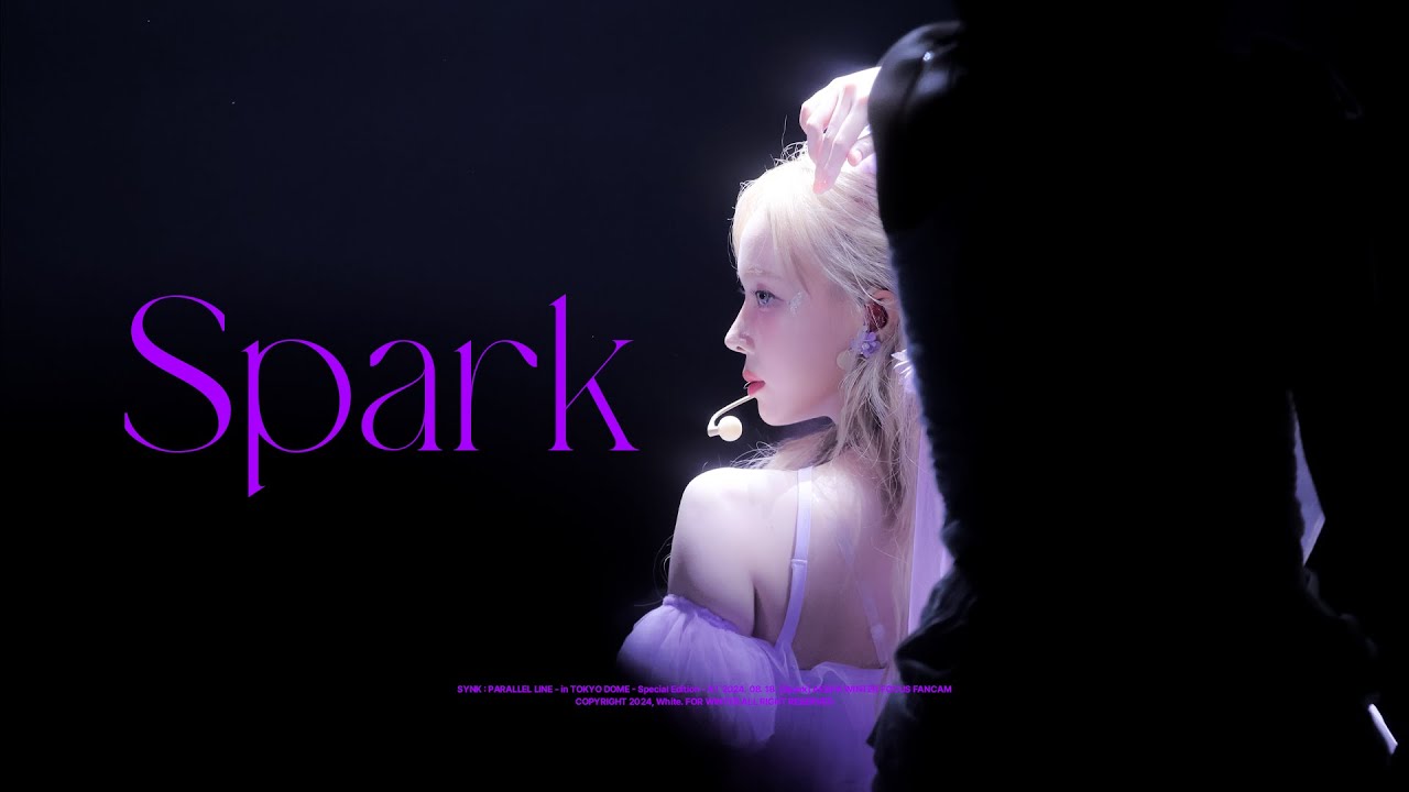 [4K] 240818 SYNK : PARALLEL LINE - in TOKYO DOME - 'Spark' 에스파 윈터 직캠 aespa WINTER FOCUS fancam
