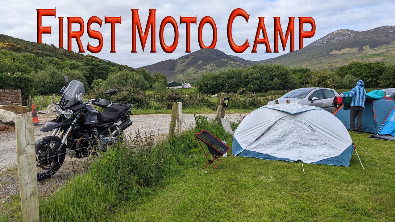 First Moto Camp On the Moto Guzzi V85TT in Donegal - Ireland