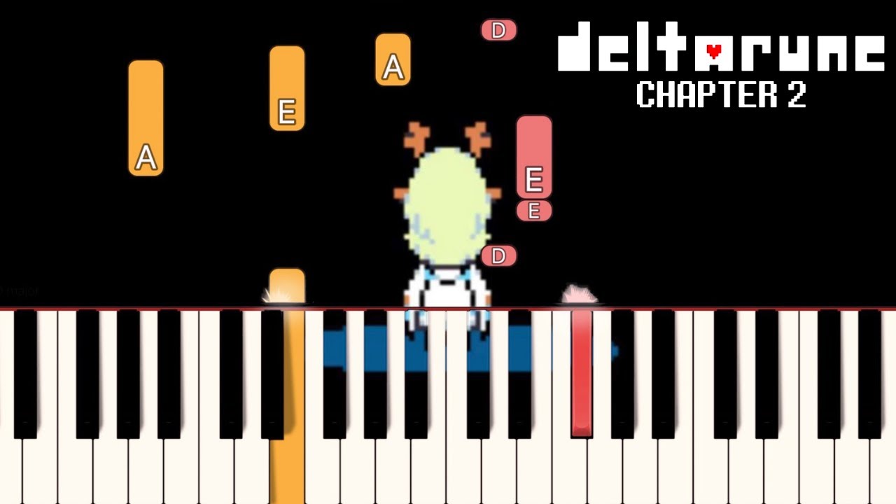 Lost Girl (Noelle's Theme) - Deltarune Chapter 2 | Piano Tutorial (Synthesia)