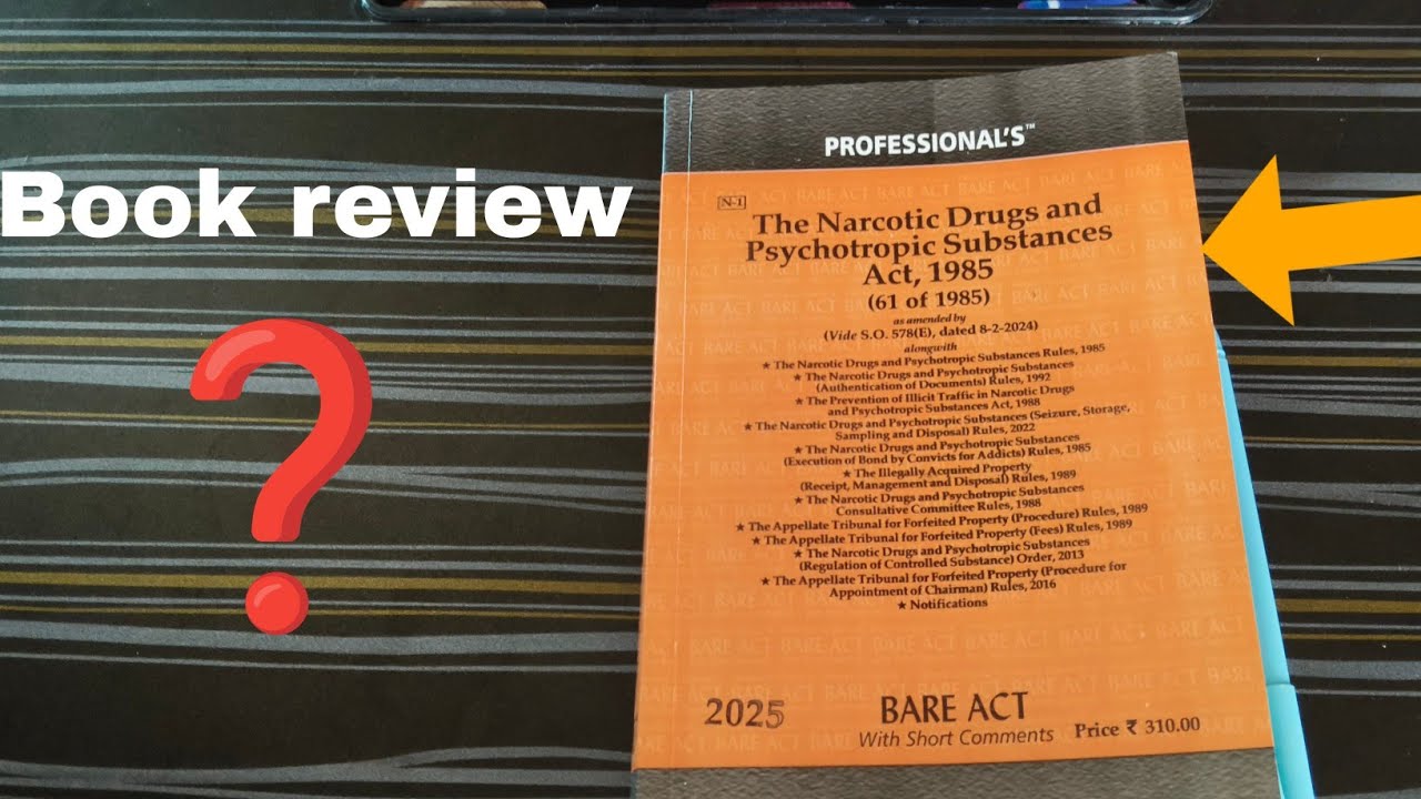 Reviewing ndps book with MCQs by Adv.AkashBarai is live
