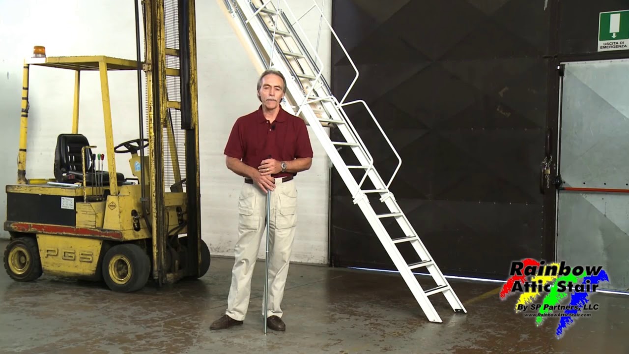 Rainbow Attic Stair G-Series Folding Attic Ladder Demonstration