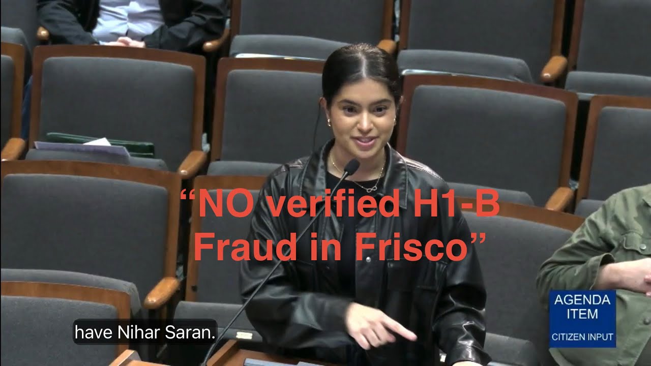 20260317 Frisco City Council - Neha Suratran No verified reports of H1-B Fraud in Frisco