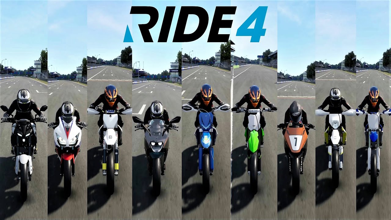 Top 9 Fastest 1 cylinder Bikes Ride 4 Top Speed Battle | Honda,Kawasaki,Supermoto,Yamaha Suzuki,KTM