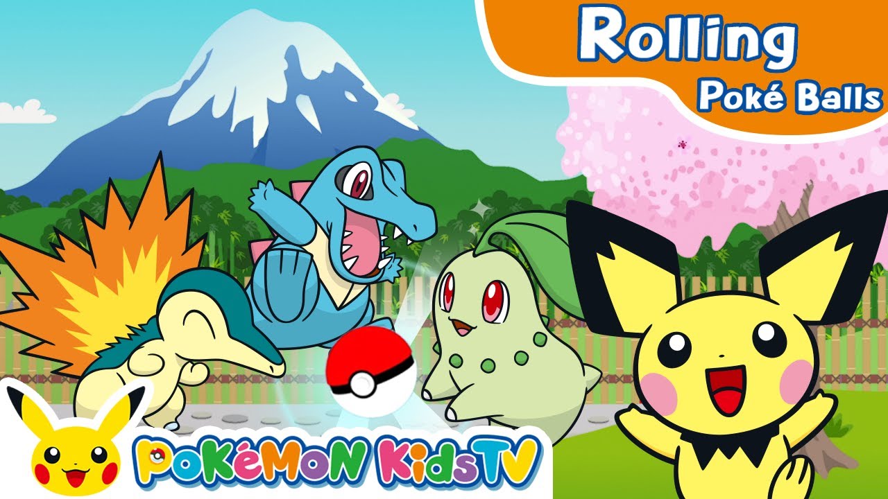 Rolling Poké Balls: Johto Region | Pokémon Fun Video | Pokémon Kids TV​