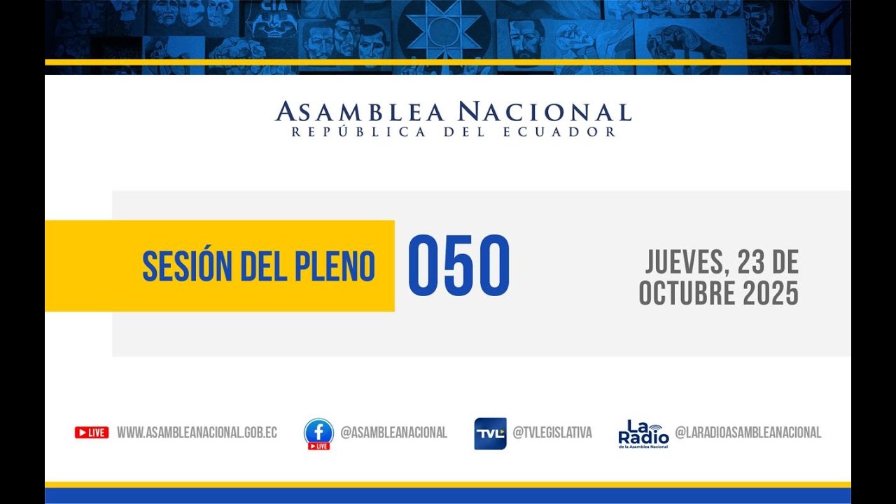 Sesi&oacute;n No. 050-AN-2025-2029 del Pleno de la Asamblea Nacional