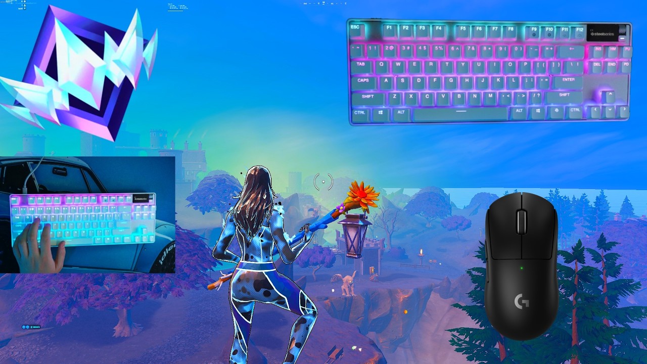 SteelSeries Apex Pro TKL Gen 3 ASMR 😴 Ranked Reload 👑Satisfying Keyboard Fortnite 360 FPS 4K