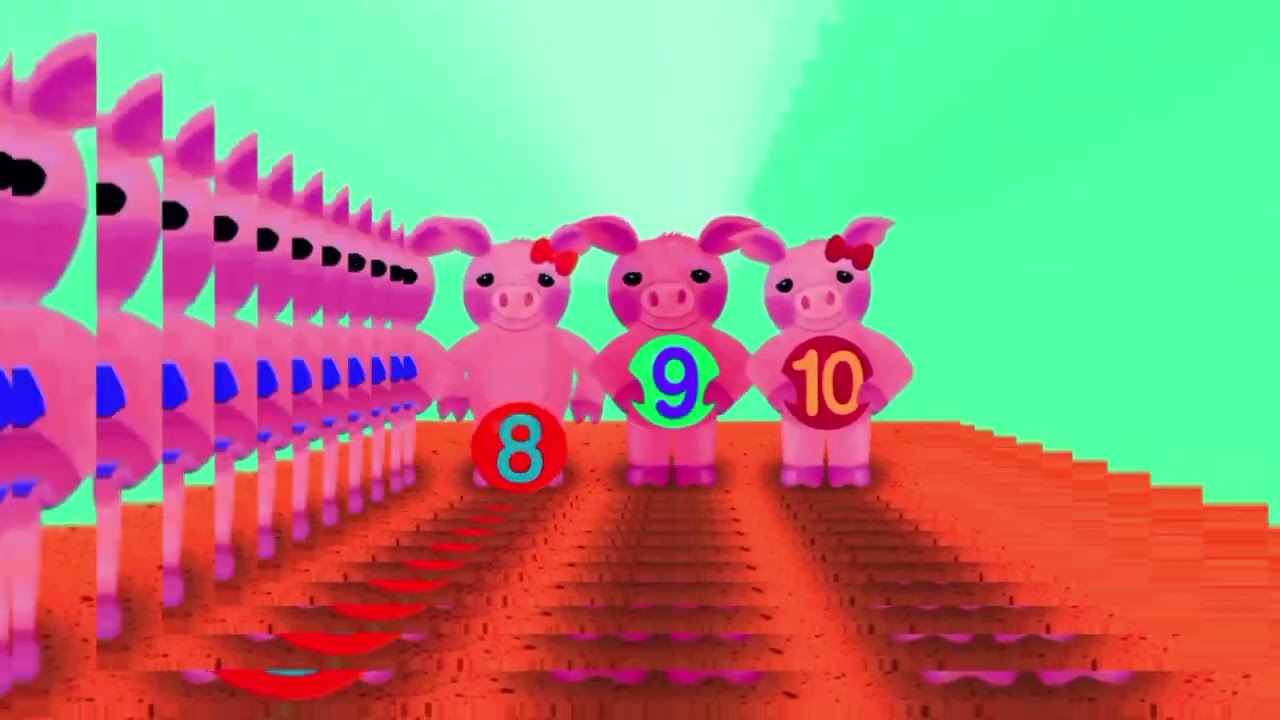 Ten Piggy's with staked mirror compilation effects sponsored by preview 2 
