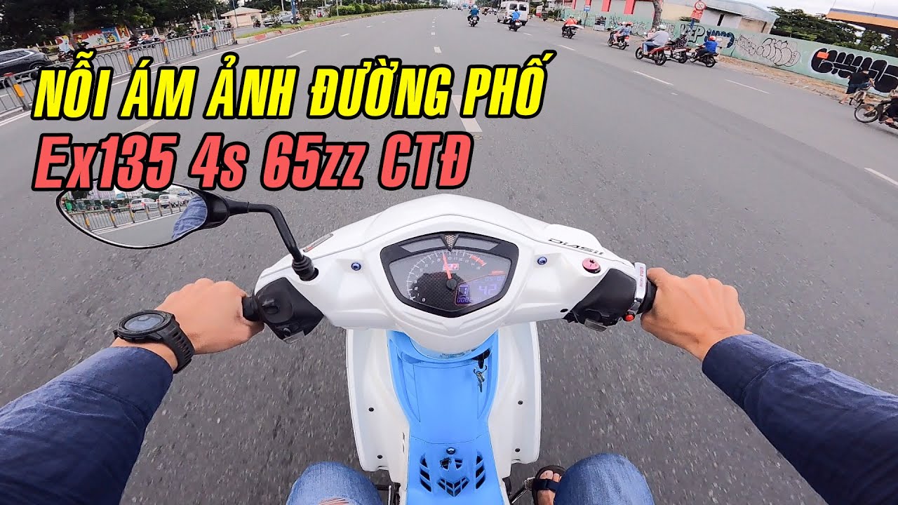 Quá trình nâng cấp và test ride Ex135 4s côn tự động Full 65zz BRT