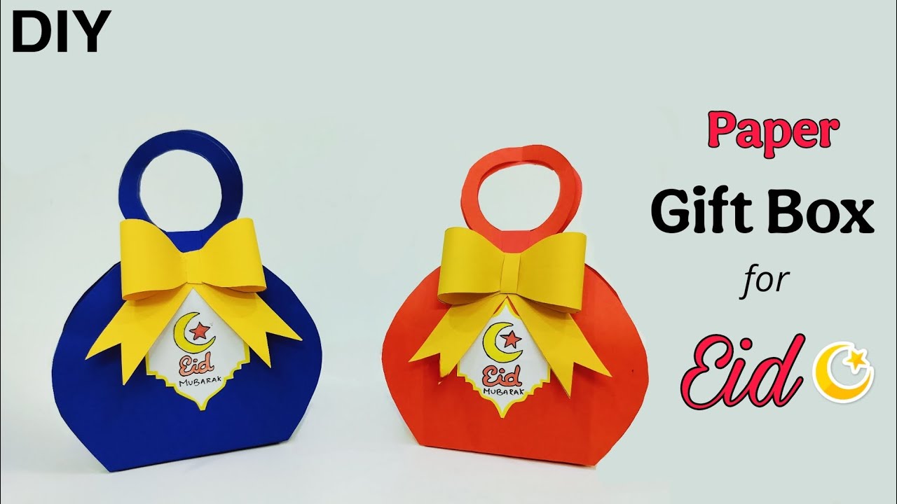 DIY paper Gift Box For Eid | Eid Decoration idea 2025 #papergiftbox #eidcraft