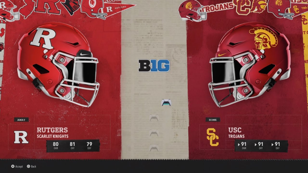 Rutgers vs USC WK11 2030 AI vs AI