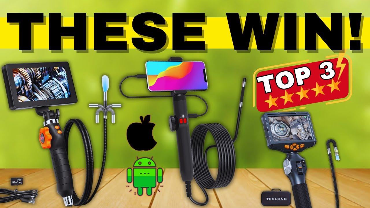 The 3 Best Endoscope Borescopes for Automotive Inspection, Pipes Compatible with Smartphones