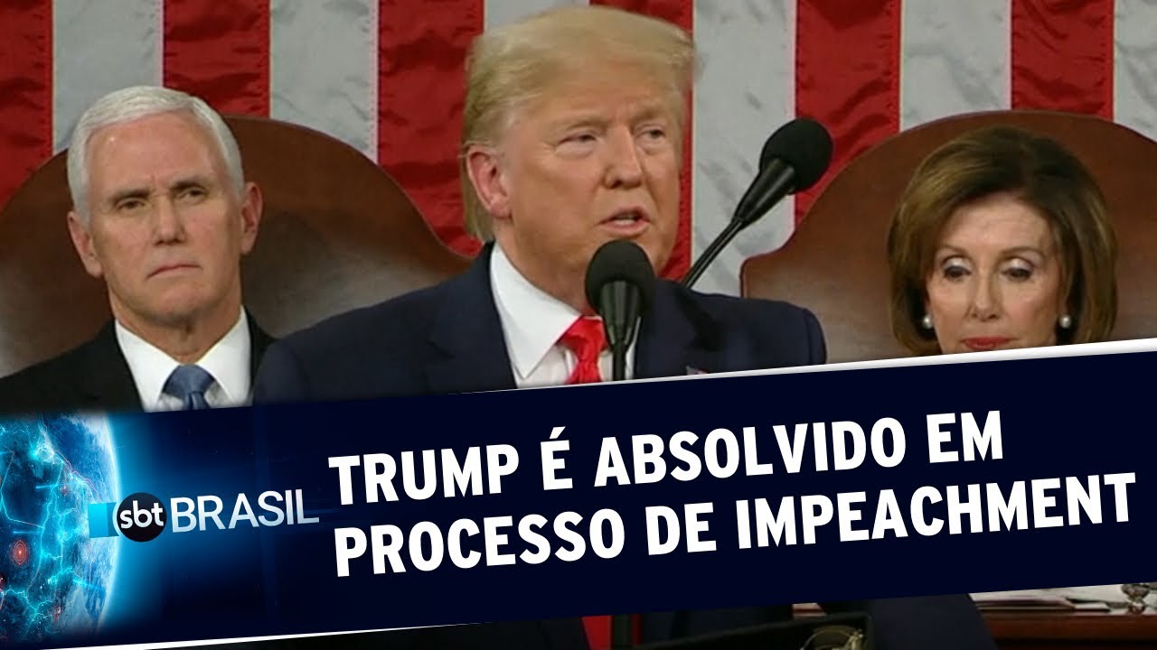 Senado dos EUA absolve Donald Trump de processo de impeachment | SBT Brasil (05/02/20)