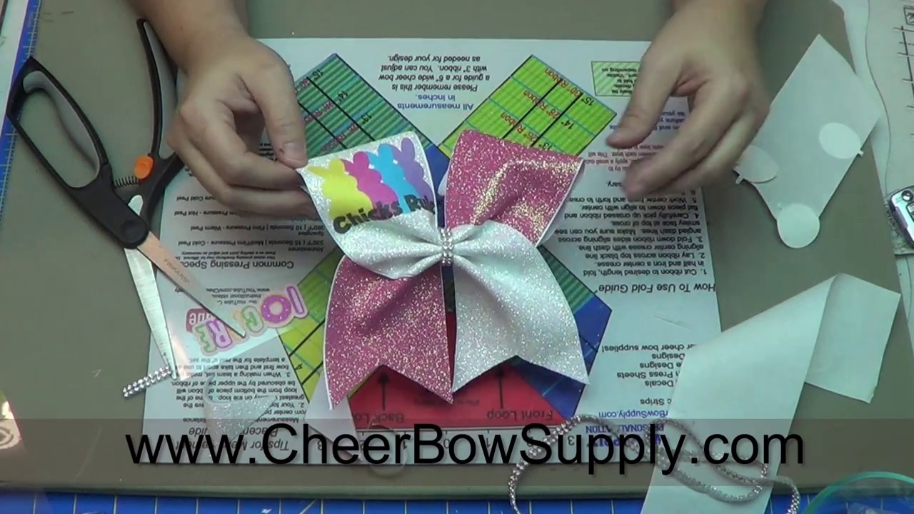 How To Make Cheer Bows With Perfectly Placed Graphics
