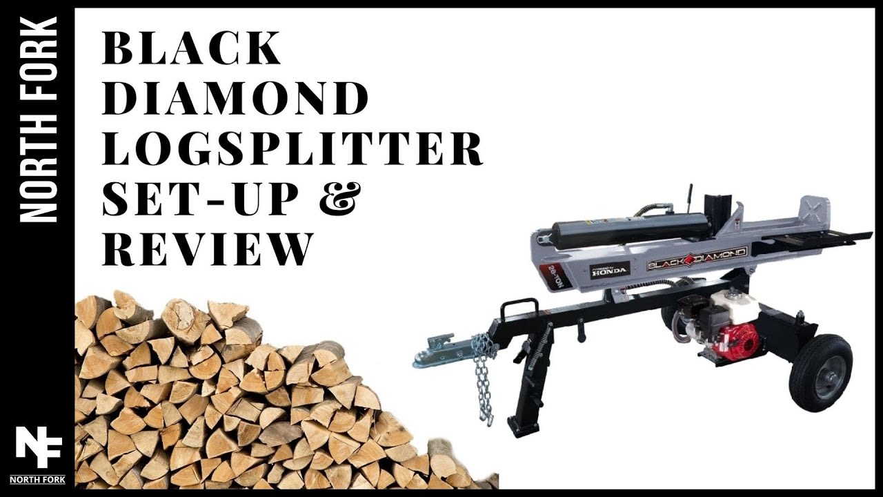 Black Diamond 28 Ton Log Splitter Set-Up & Review!