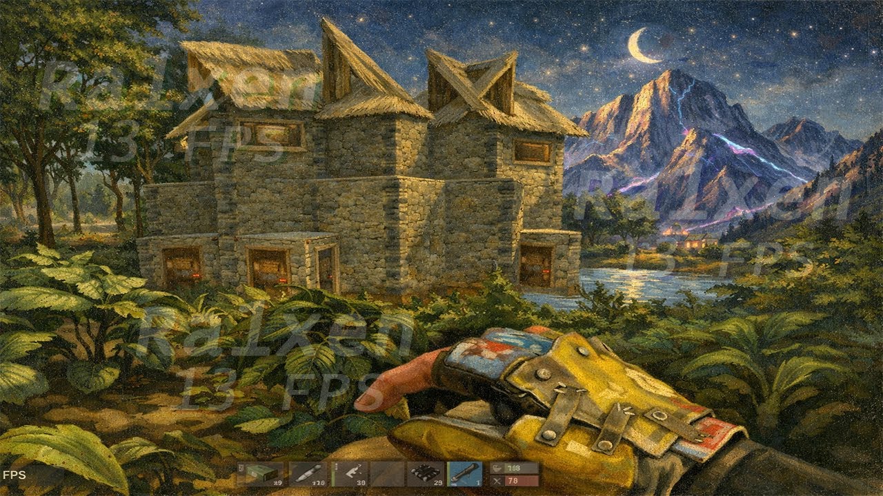 PATLAK SÜSÜ VERİLMİŞ EVİ PATLATTIM (EFSANE LOOT ALDIK) - Rust Türkçe