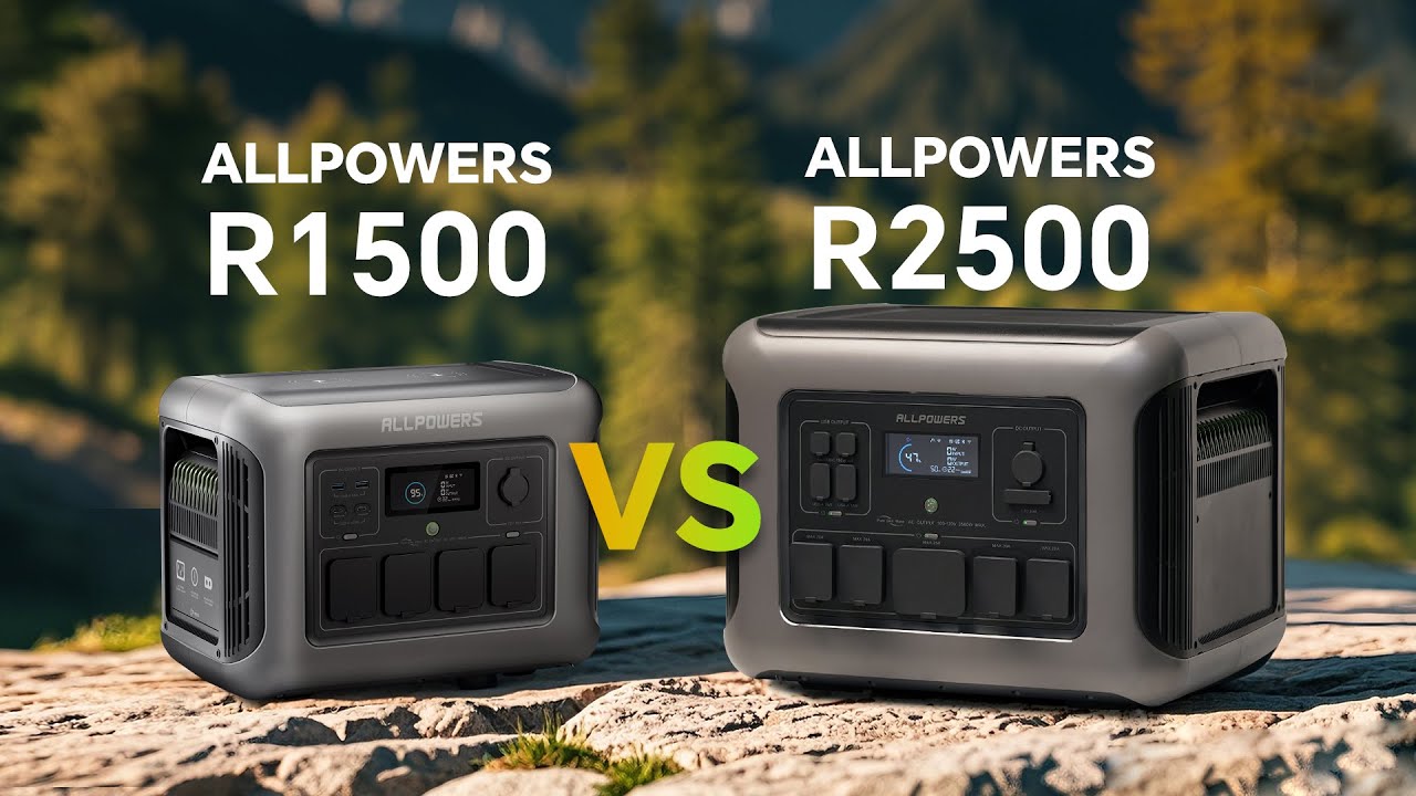 R1500 vs R2500⚡️ALLPOWERS  In-depth Review - How to choose for camping/home emergency/outdoor power?