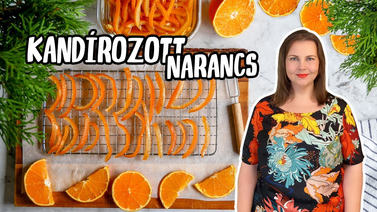 Kandírozott narancshéj házilag
