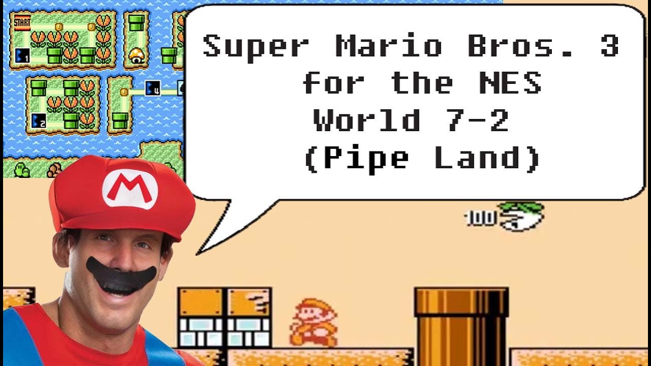 64 (WORLD 7-2 - Pipe Land) Let's Play: Super Mario Bros. 3 (NES) #retrogaming