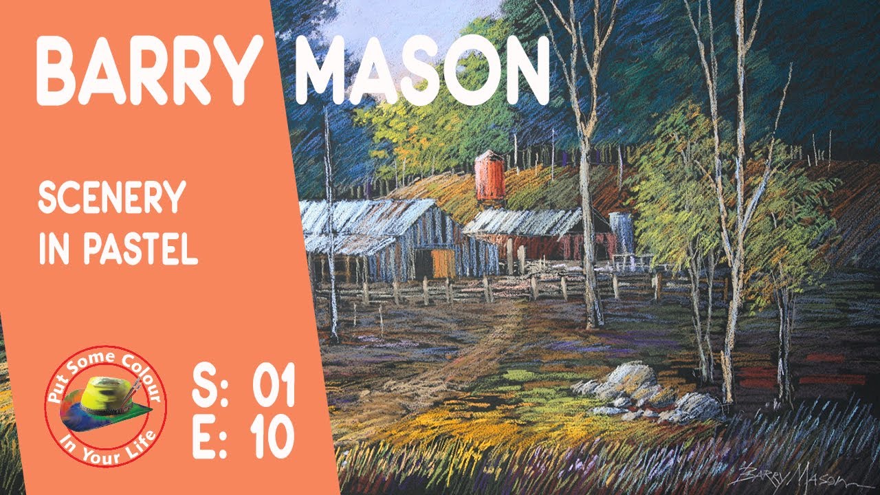 How to Draw Scenery | Pastel landscape Art Lessons with Barry Mason on Colour In Your Life