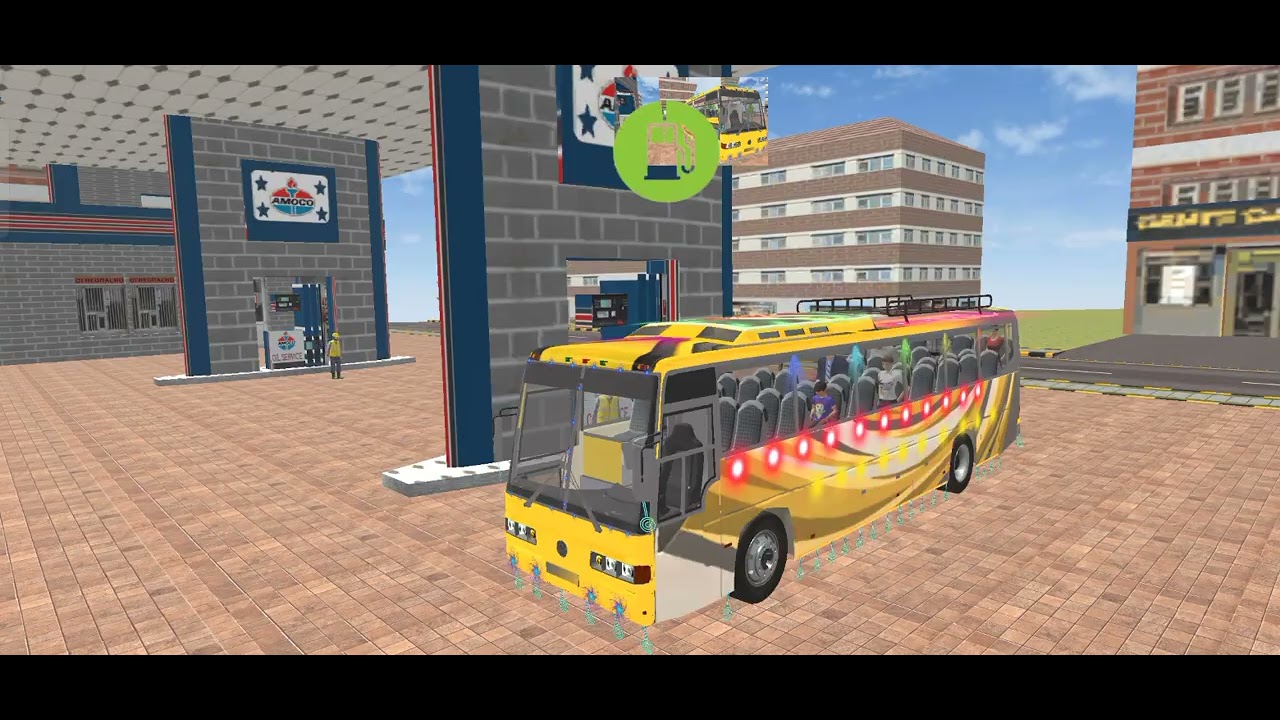 Offroading adventure with passenger bus