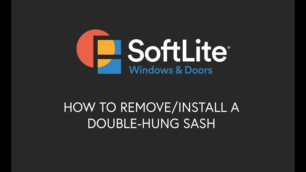 How to Remove/Install a Double-Hung Sash