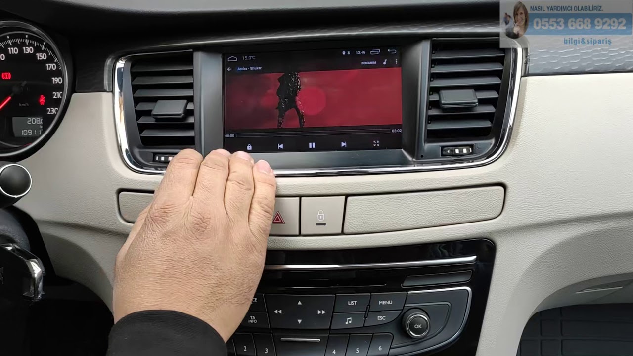 Peugeot 508 android multimedya navigasyon cihazı inceleme - Emr Garage Ankara
