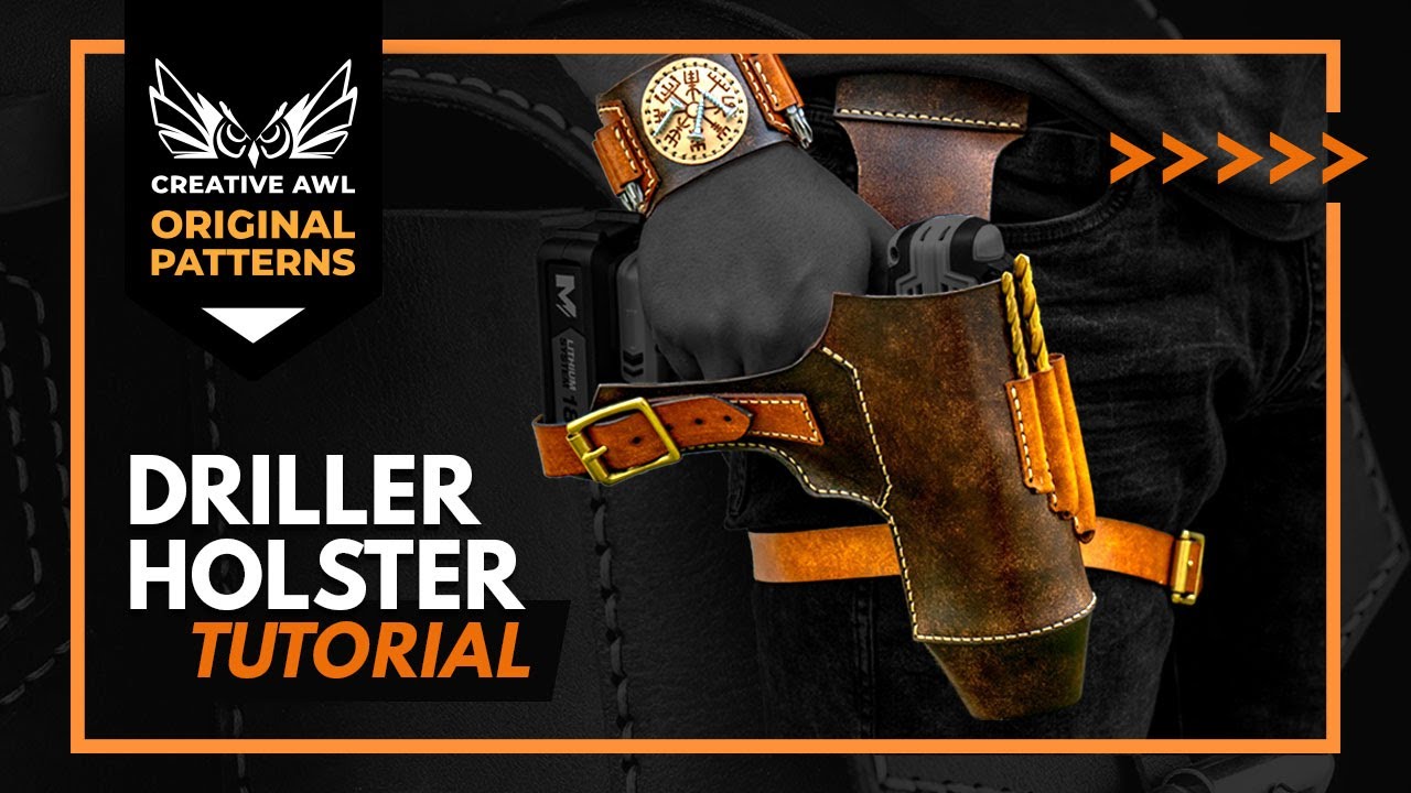 How to make a leather holster for Driller with magnetic wristband