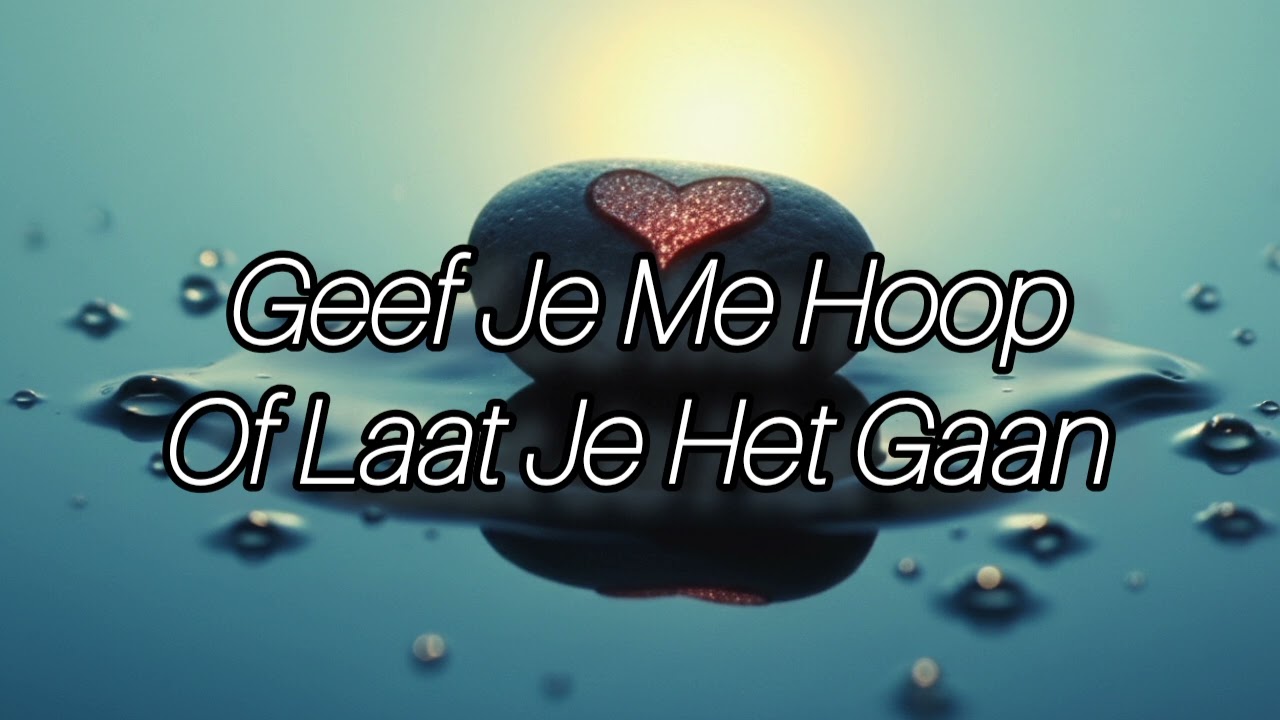 Geef Je Me Hoop Of Laat Je Het Gaan  [ MG Levenslied ]