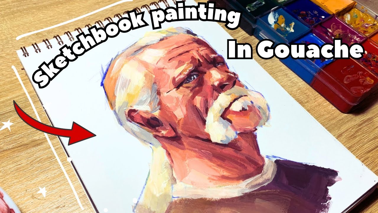 Painting a Portrait in My Sketchbook & Relaxing Art Session ✨
