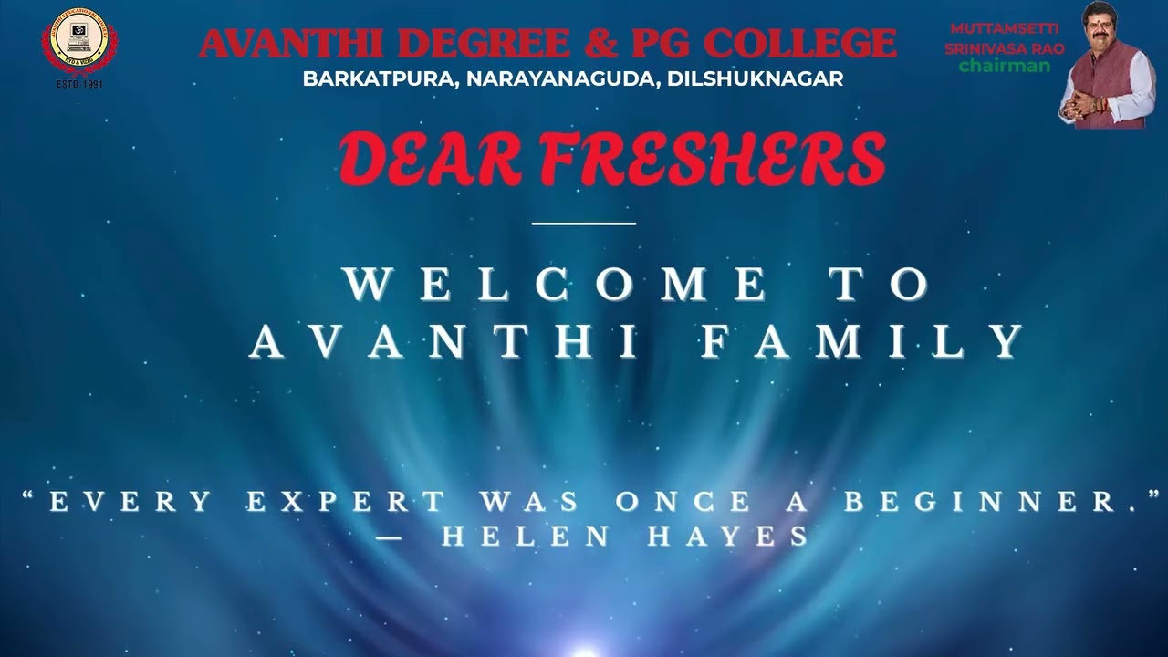 🎓 Welcome to New Beginnings! | Avanthi Degree College Orientation Day Highlights 2025