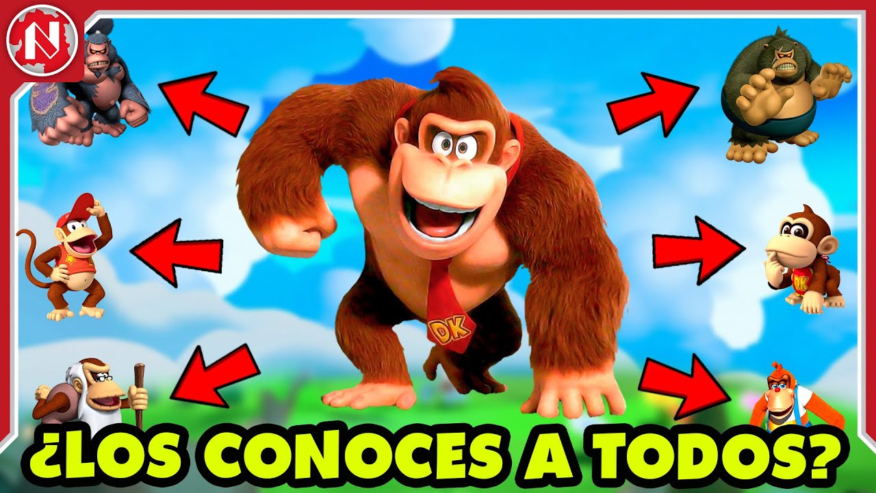 TODOS los Integrantes de la Familia de DONKEY KONG que EXISTEN