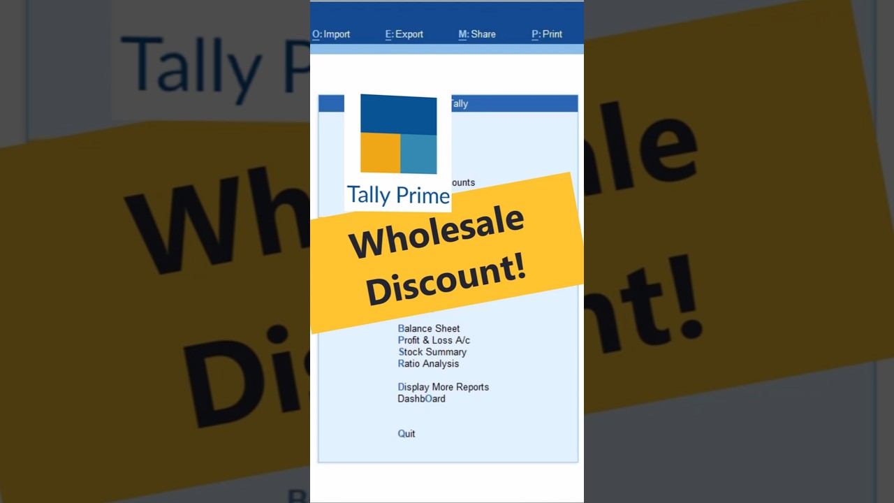 💰 Wholesale Discount Entry in Tally Prime 🧾 | Step-by-Step Guide in Hindi | Tally Tricks