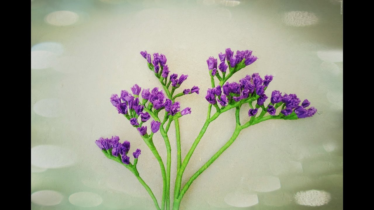 How To Make Statice Flower From Tissue Paper - Craft Tutorial