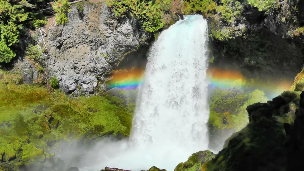 🎧💧🪨 Ambient Waterfall Sounds | 1 Hour | Relaxation, Sleep, Study or Meditation 🙏🏼