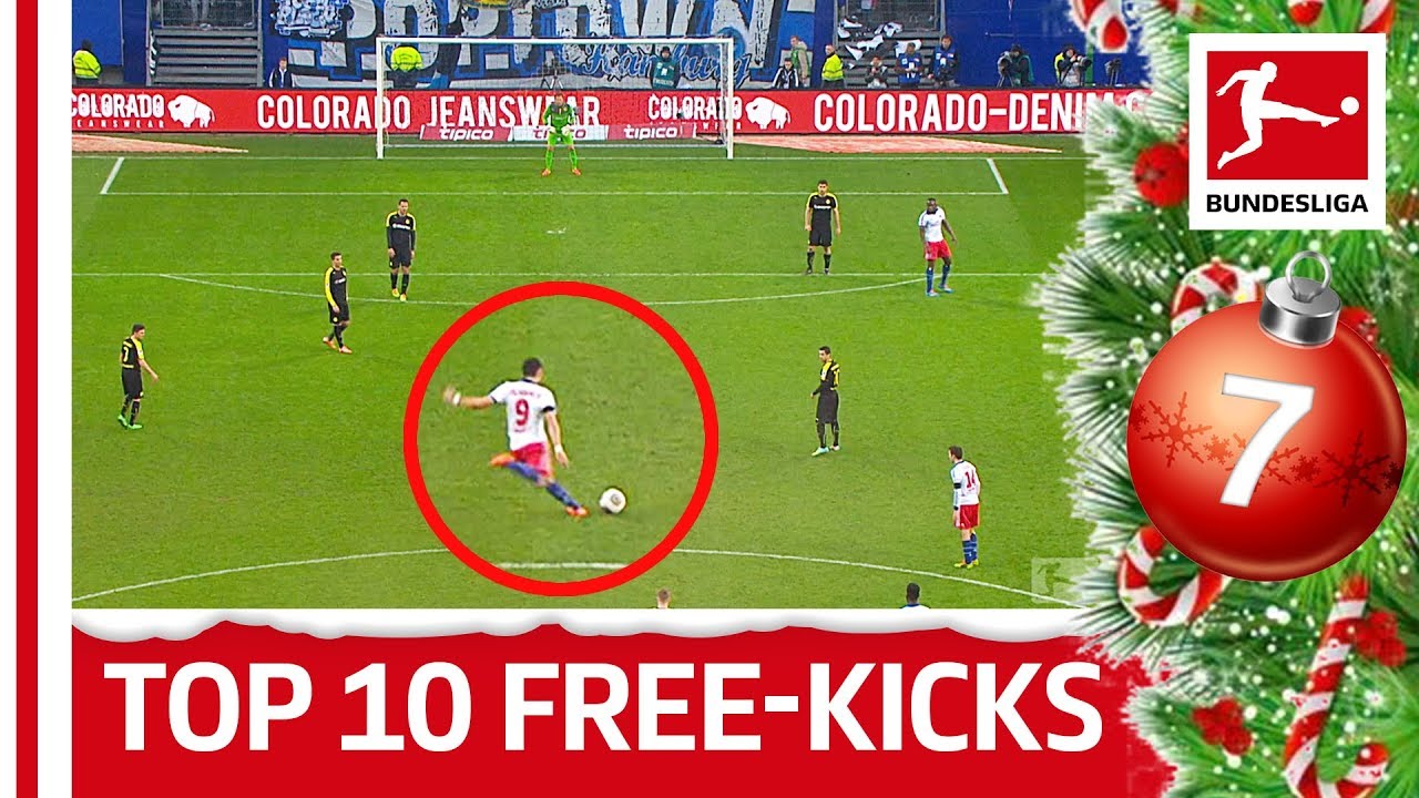 Top 10 Long-Range Free-Kick Goals - Bundesliga 2018 Advent Calendar 7
