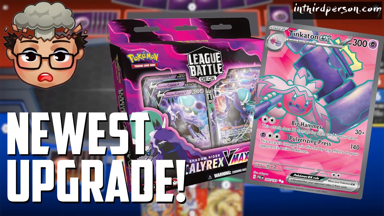 Upgrade Your Shadow Rider Calyrex VMAX League Battle Deck with Tinkaton ex! (Pokemon TCG)