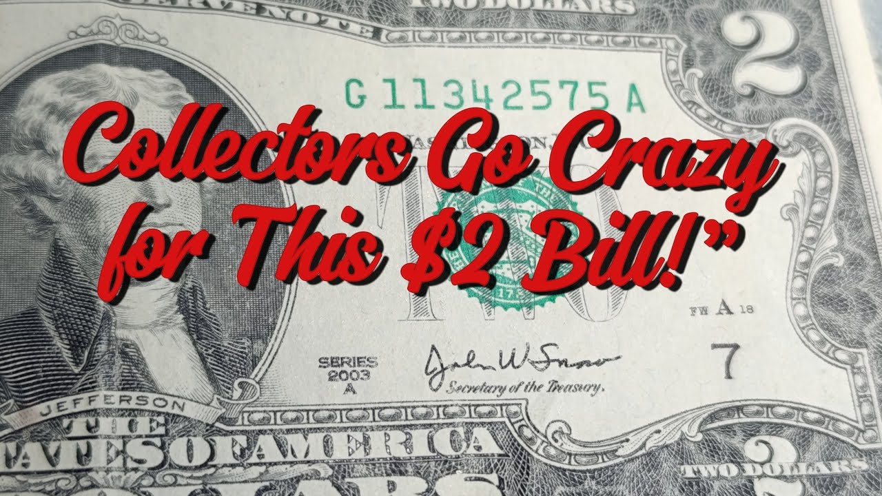 2003A $2 Bill &ndash; Legal Tender That Collectors Love!&rdquo;#USBills #RareCurrency #CollectibleMoney