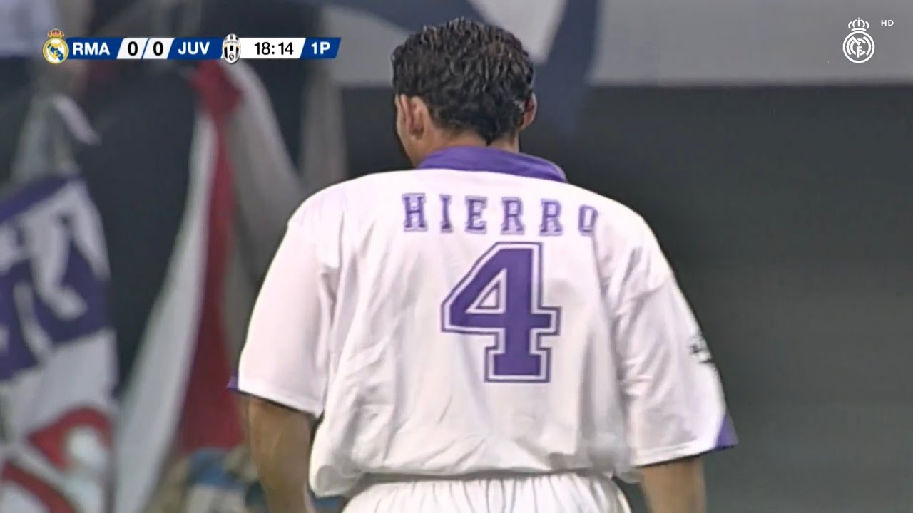Fernando Hierro vs Juventus - UCL Final 1997/98 - GRANDE HIERRO!