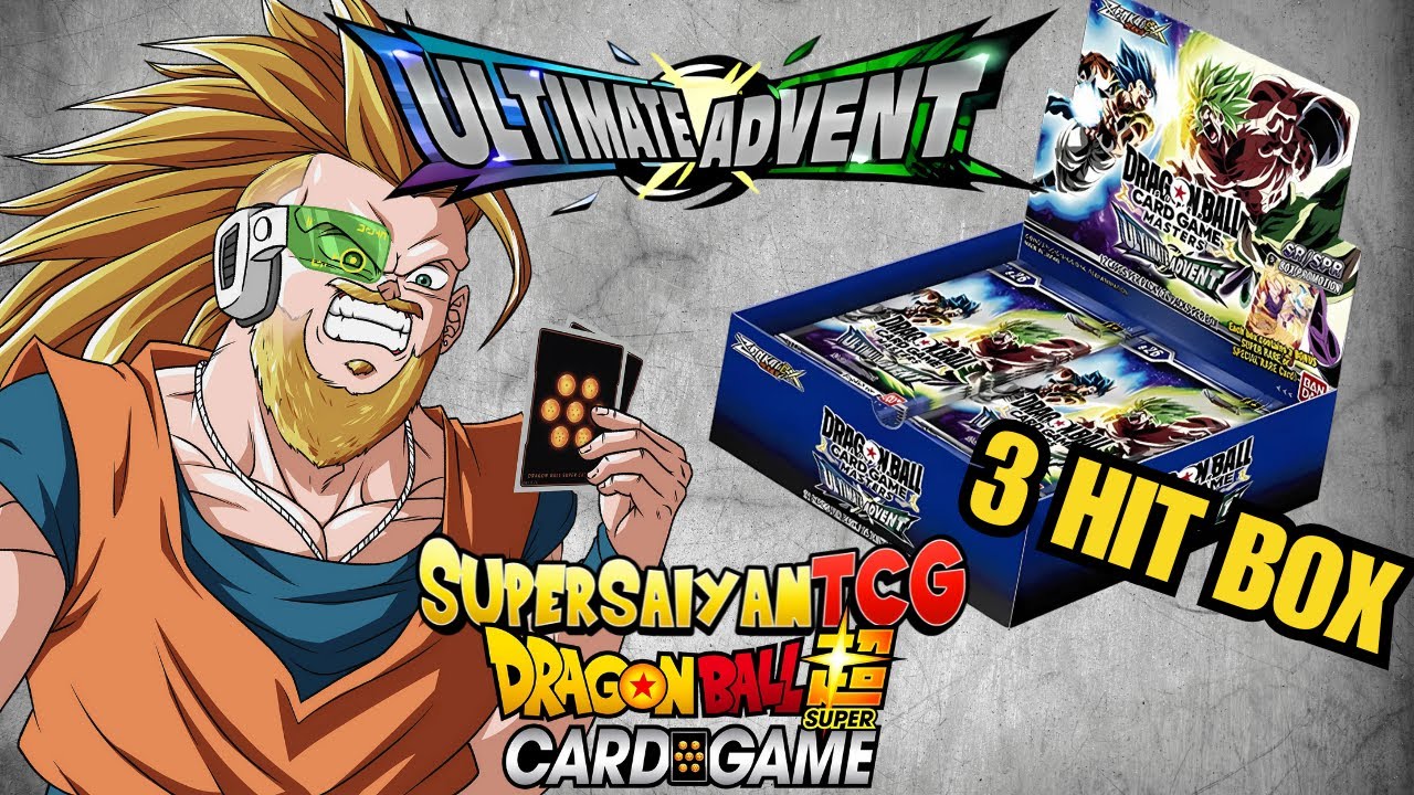*NEW* I GOT A 3 HIT ULTIMATE ADVENT DRAGONBALL SUPER BOOSTER BOX
