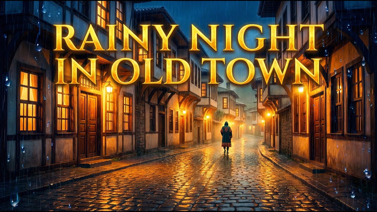Lofitolian – Rainy Night in Old Town | Melancholic Guitar & Ambience