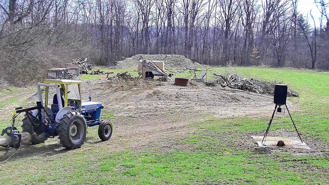 DIY log grapple and skidder boom