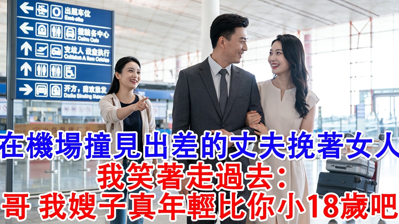 【完結爽文】在機場撞見出差的丈夫挽著一個女人，我笑著走過去：哥，我嫂子真年輕，比你小18歲吧！#婆媳 #情感故事 #為人處世 #故事 #家庭倫理 #老年生活 #健康 #养生 #短剧 #有聲書 #完結