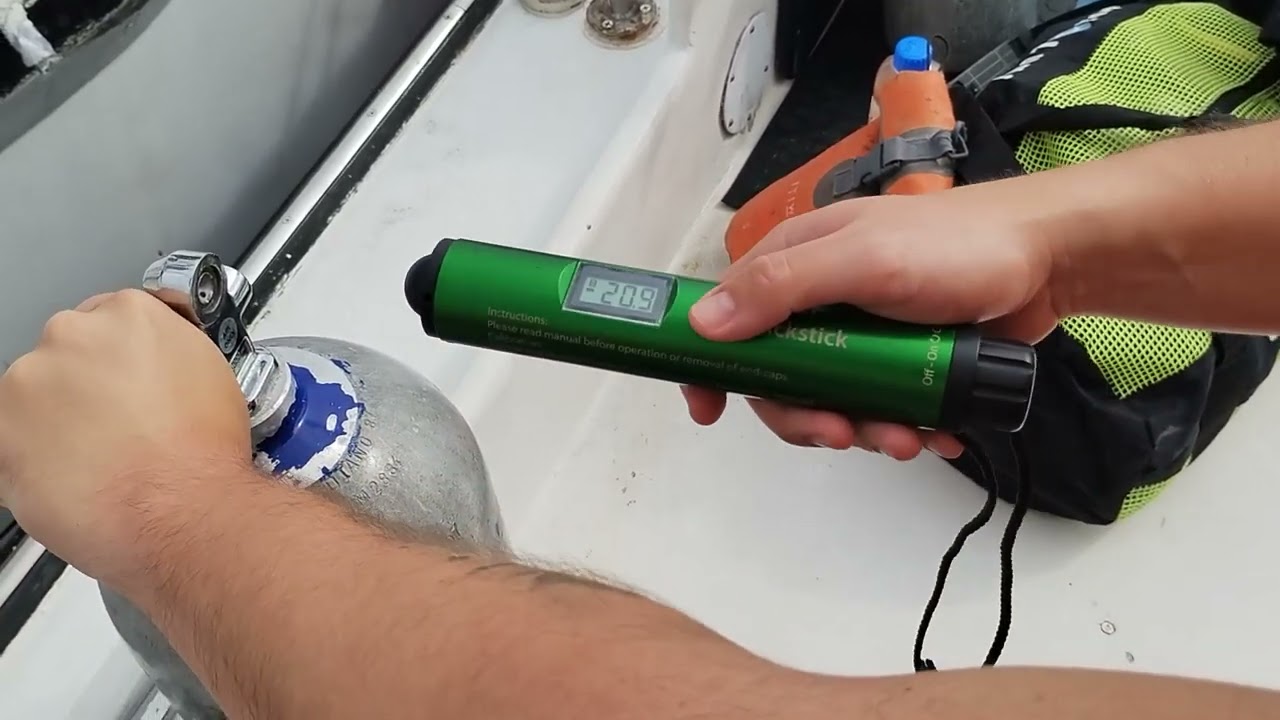 Curso Nitrox.  Buceo. ¿ Cómo analizar la mezcla de los gases?